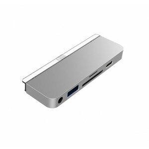 HyperDrive 6-in-1 USB-C Hub pro iPad Pro, stříbrná - HY-HD319-SILVER