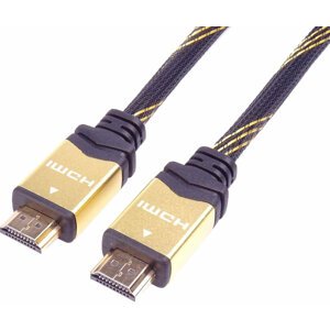 PremiumCord HDMI 2.0 High Speed + Ethernet kabel HQ, zlacené konektory, 1m - kphdm2q1