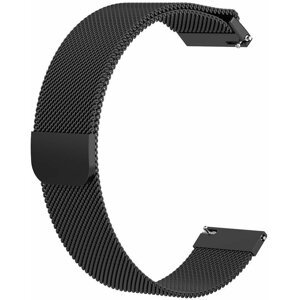 ESES milánský tah pro Samsung Galaxy Watch 46mm/ Samsung Gear S3/ Huawei Watch 2, černá - 1530001050