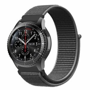 ESES nylonový řemínek na suchý zip pro Samsung Galaxy watch 46mm/samsung gear s3, tmavě olivová - 1530000496