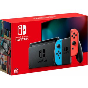 Nintendo Switch (2019), červená/modrá - NSH006