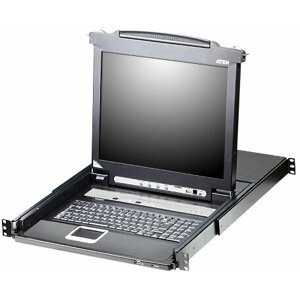 ATEN CL5716 - 16-portový KVM switch (PS/2 i USB), 17" LCD, US klávesnice - CL5716M-ATA-2XK06A1G