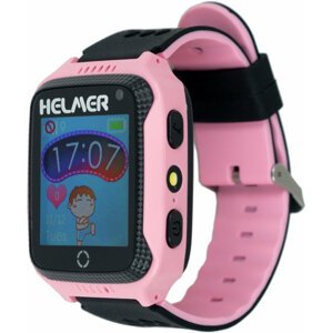 Helmer LK 707 dětské hodinky s GPS lokátorem s možností volání, fotoaparátem růžové - LOKHEL1035