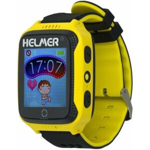 Helmer LK 707 dětské hodinky s GPS lokátorem s možností volání, fotoaparátem žluté - LOKHEL1036