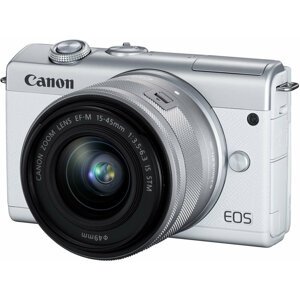 Canon EOS M200, bílá + EF-M 15-45mm IS STM - 3700C010