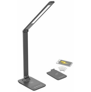 Solight LED stmívatelná lampička s bezdrátovým nabíjením, změna chromatičnosti, šedá - WO55-G