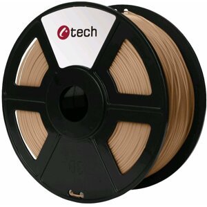 C-TECH tisková struna (filament), PLA, 1,75mm, 1kg, dřevěná - 3DF-PLA1.75-WD