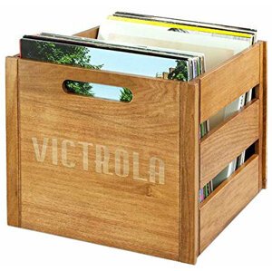 Victrola Vintage Record Holder, pouzdro na vinyly, dřevo - VA-20-MAH