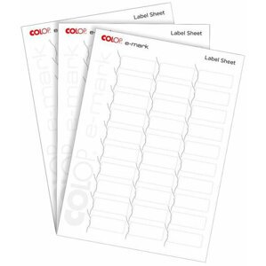 COLOP e-mark® label sheets 48 x 18 mm, 10 x A4 (30xlabel na archu) - 153559