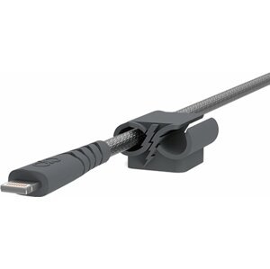 BigBen Force Power opletený Lightning/USB-A kabel, 1.2m, šedá - 8bFPCBLMFI12MG