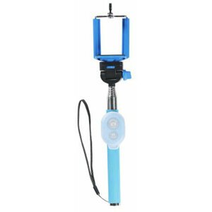 Polaroid teleskopická selfie tyč s bluetooth tlačítkem, modrá - PLD-99100-BU