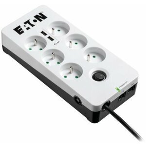 Eaton Protection Box 6 Tel@ USB FR, 6x zásuvka, 10A, 2xUSB - PB6TUF