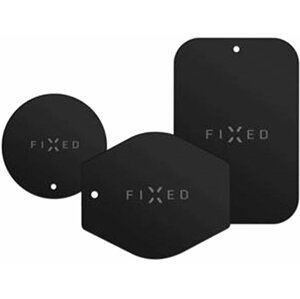 FIXED ICON Sada magnetických plíšků, 3ks, černá - FIXIC-PL-BK