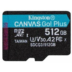 Kingston Micro SDXC Canvas Go! Plus 512GB 170MB/s UHS-I U3 + adaptér - SDCG3/512GB