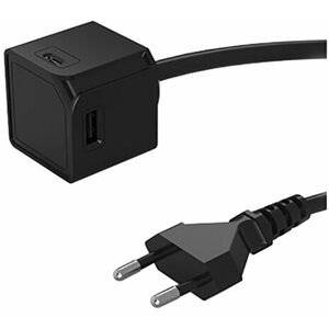 PowerCube rozbočovač USBcube Extended 2xUSB, 2xUSB-C, 1.5m, černá - 8719186010421