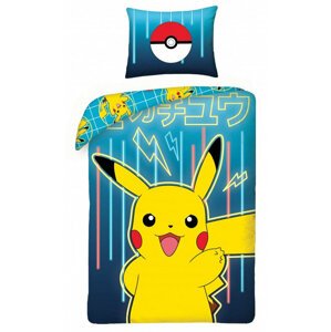 Povlečení Pokémon - Pikachu, modré - 05902729047197