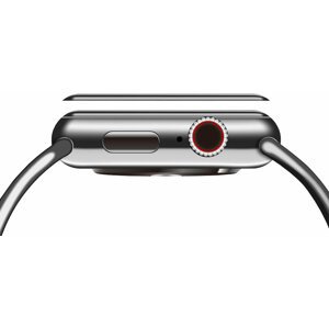 COTEetCI tvrzené sklo 4D Black-Rim pro Apple Watch, Full Glue, 44mm - CS2216-44