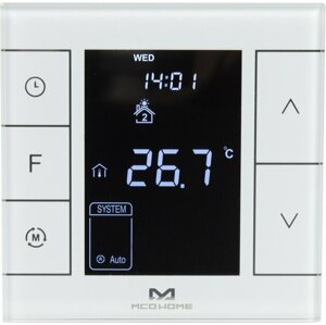MCOHome termostat pro vodní topení a kotle V2, Z-Wave Plus, bílá - MCO-MH7H-WH