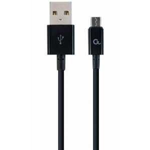 Gembird kabel CABLEXPERT USB-A - MicroUSB, M/M, 1m, černá - CC-USB2P-AMmBM-1M