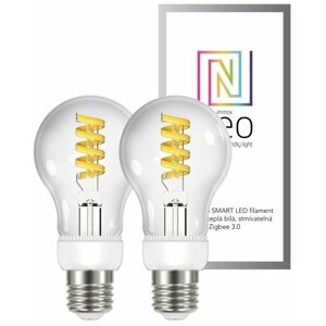 IMMAX NEO Smart sada žárovek filament LED 2xE27 5W teplá studená bílá stmívatelná Zigbee 3.0 - 07089B