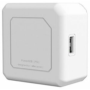 PowerCube nabíječka PowerUSB, 2x USB-C, 2x USB-A, PD, 60W, bílá - 8719186026125