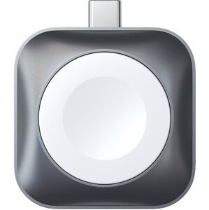 Satechi dokovací stanice USB-C pro Apple Watch, magnetická, šedá - ST-TCMCAWM