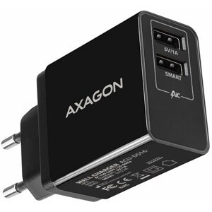 AXAGON ACU-DS16 SMART nabíječka do sítě, 2x USB výstup 5V/2.2A + 5V/1A, 16W - ACU-DS16
