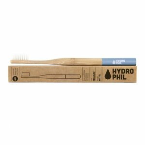 Zubní kartáček Hydrophil, bambusový, modrý (medium) - HYD001