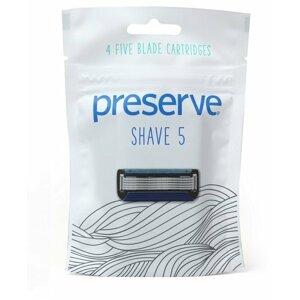 Náhradní břity Preserve Shave 5, 4 ks - PRE034