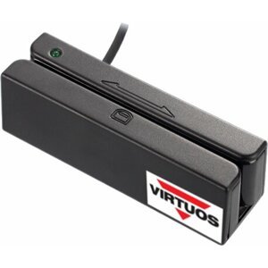 Virtuos MSR-100A - USB (emulace klávesnice/RS232), černá - EIE0003