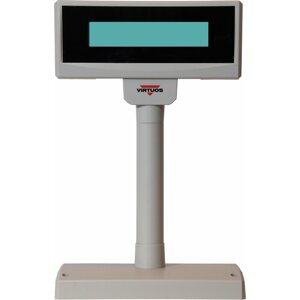 Virtuos FL-2024LW - LCD zákaznicky displej, 22x20, USB, 5V, béžová - EJA0013