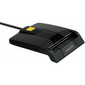 AXAGON CRE-SM3 USB Smart card FlatReader (eObčanka), černá - CRE-SM3