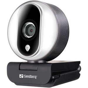 Sandberg Streamer USB Webcam Pro, stříbrná - 134-12