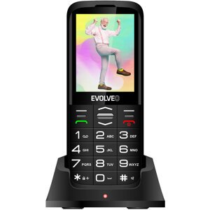 Evolveo EasyPhone XO s nabíjecím stojánkem, černá - SGM EP-630-XOB