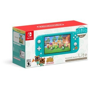 Nintendo Switch Lite, tyrkysová + Animal Crossing: New Horizons - NSH132