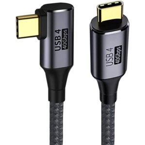PremiumCord zahnutý kabel USB4™ Gen 3x2 40Gbps 8K@60Hz 240W Thunderbolt 3, 0,3m - ku4cu03