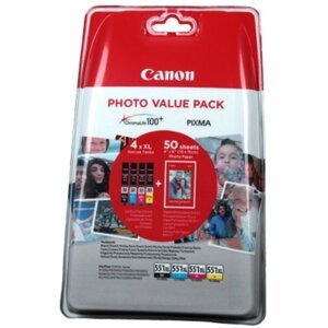 Canon CLI-551XL C/M/Y/BK Multi Pack - 6443B006