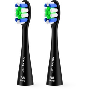 Niceboy ION Sonic Lite toothbrush heads 2 pcs Hard black - sonic-lite-hard-black