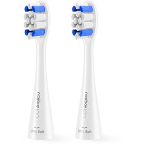 Niceboy ION Sonic Kids toothbrush heads 2 pcs Ultrasoft white - sonic-kids-ultrasoft-white