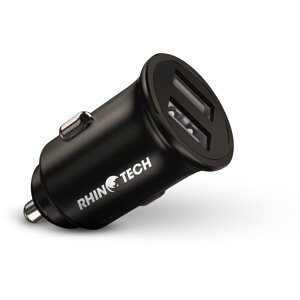 RhinoTech nabíječka do auta LITE MINI, 2x USB-A, 24W, černá - RTACC471