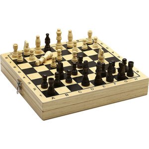 Desková hra Jeujura - Šachy a dáma v boxu, dřevěné - J66440