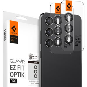 Spigen ochranné sklo tR EZ Fit Optik Pro 2 Pack pro čočky fotoaparátu Samsung Galaxy S24, černá, 2ks - AGL07441