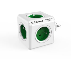 Cubenest PowerCube Original rozbočka-5ti zásuvka, zelená - 6974699971238