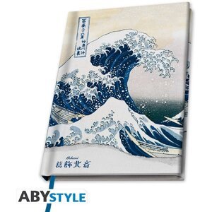 Zápisník Hokusai - Great Wave, linkovaný, A5 - ABYNOT144