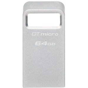 Kingston DataTraveler Micro, 64GB, stříbrná - DTMC3G2/64GB