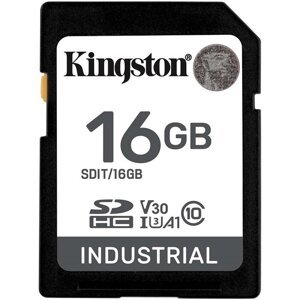 Kingston Industrial Secure Digital (SDHC), 16GB, černá - SDIT/16GB