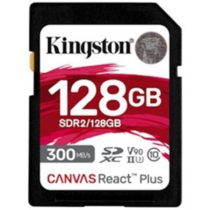 Kingston Canvas React Plus Secure Digital (SDXC), 128GB - SDR2/128GB