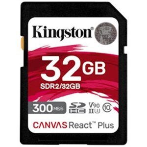 Kingston Canvas React Plus Secure Digital (SDXC), 32GB - SDR2/32GB