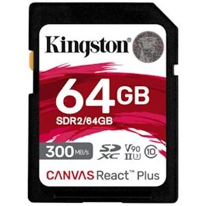 Kingston Canvas React Plus Secure Digital (SDXC), 64GB - SDR2/64GB