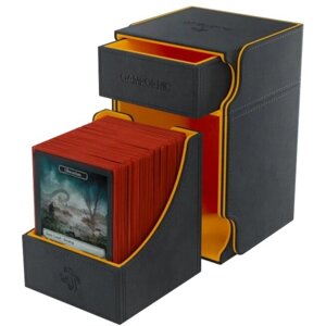 Krabička na karty Gamegenic - Watchtower 100+ XL Convertible, černá/oranžová - 04251715410028